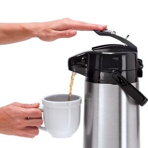 OGGI Stainless Steel Carafe Thermos 68 oz 2 L Hot Coffee Tea Water Dispenser